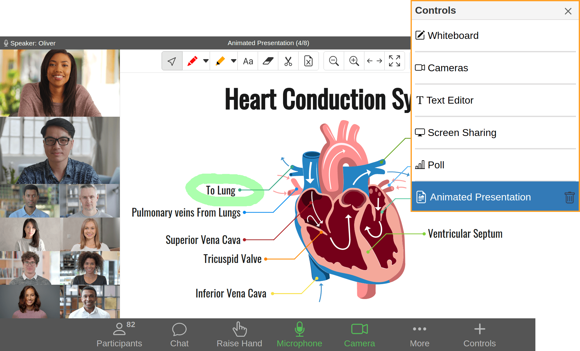 Animated presentation